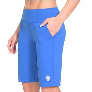 Womens Shorts Athletic Mid High Wasited Running Yoga Lounge Bermuda Shorts Worko